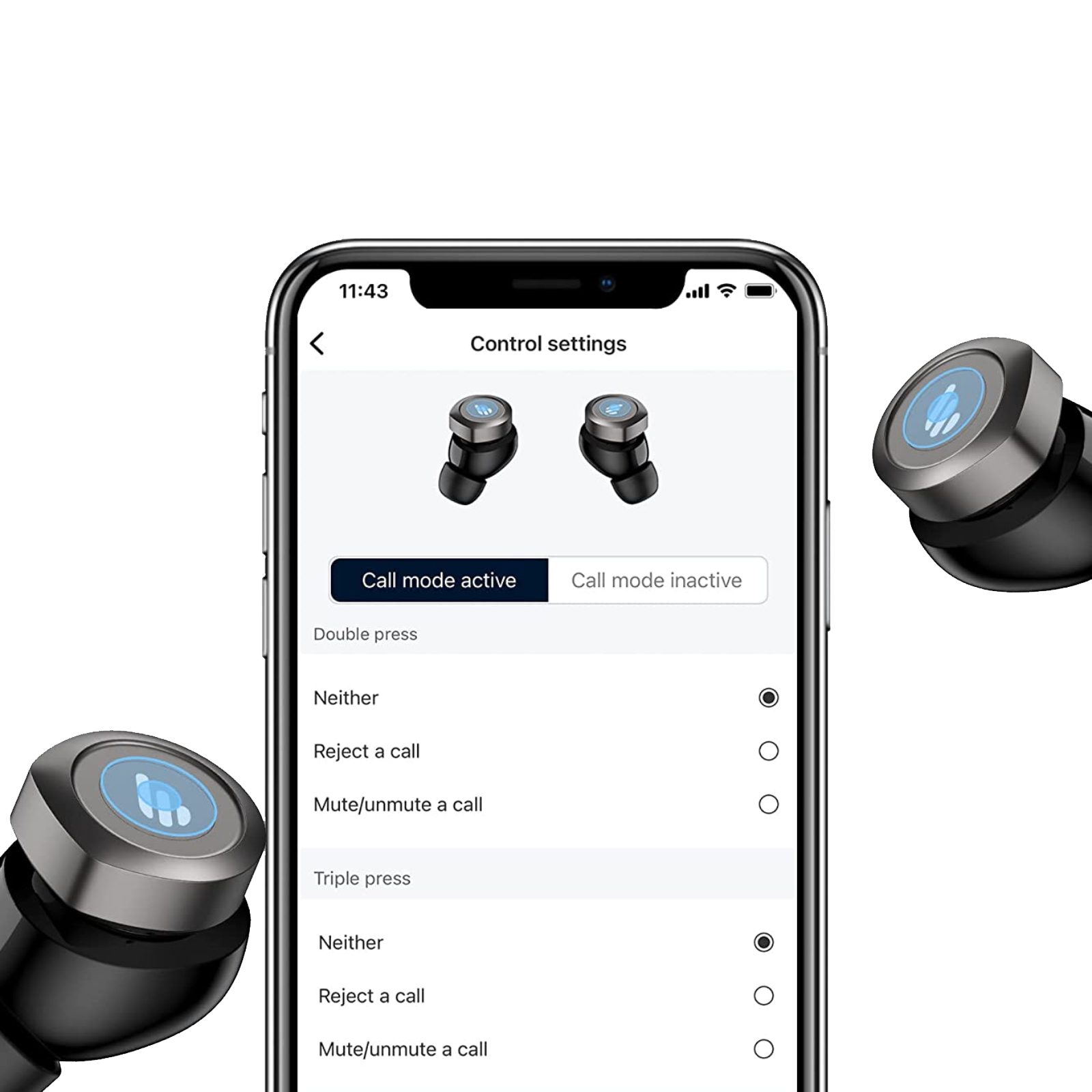 W240TN True Wireless Noise Cancellation In-Ear Headphones