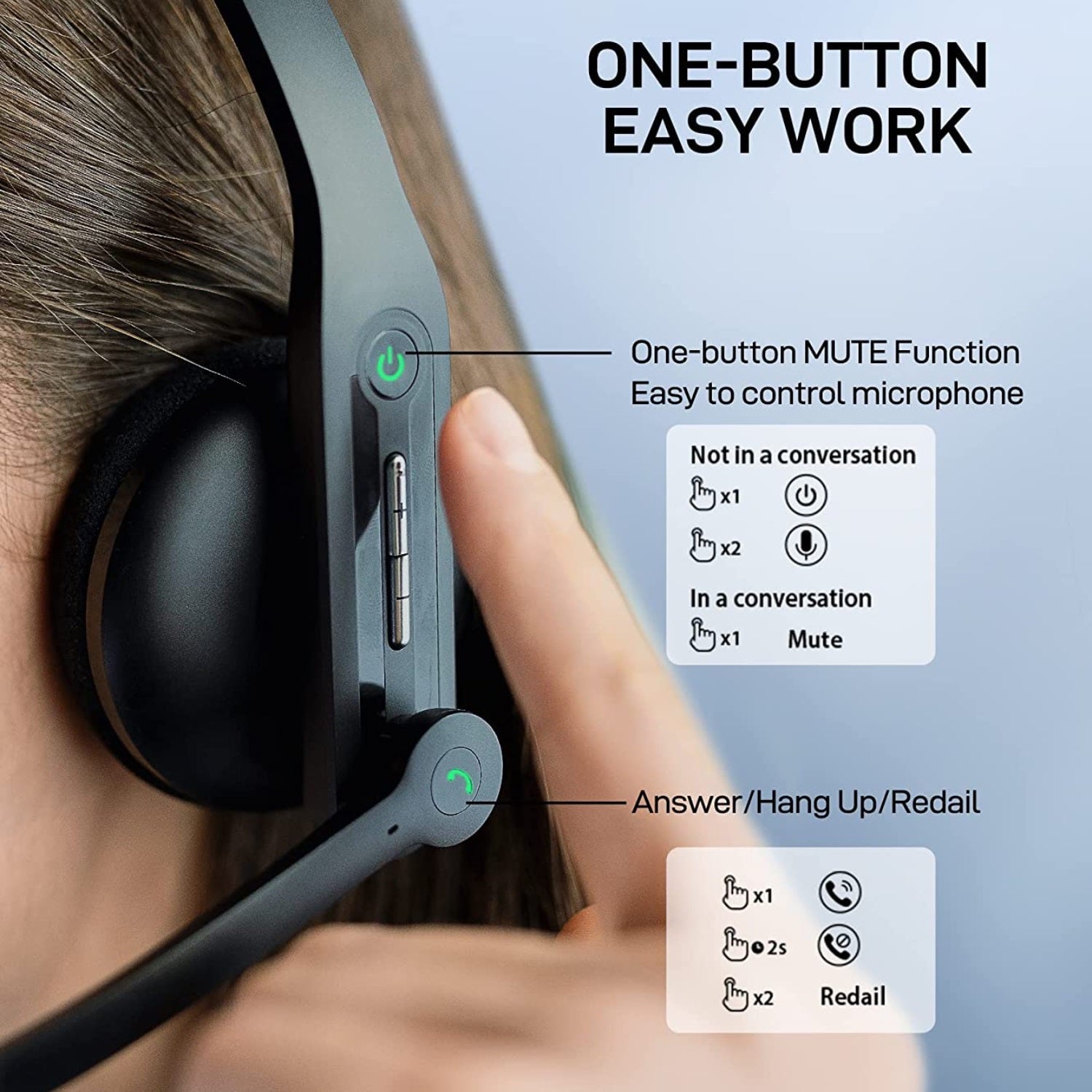 CC200 Wireless Mono Headset