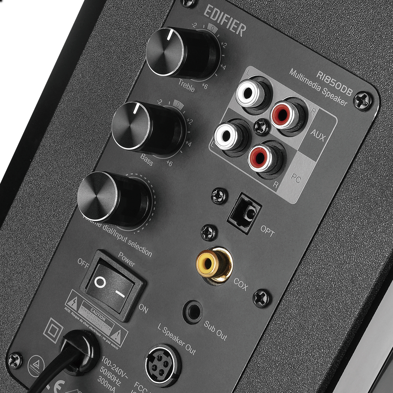 R1850DB Bookshelf Speakers with Subwoofer Output