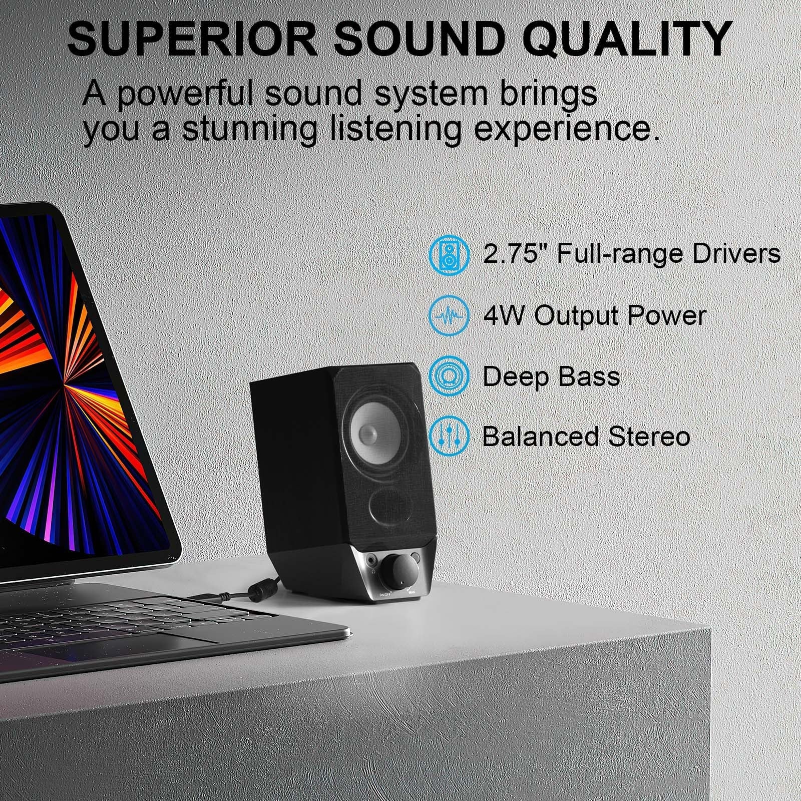 R19BT 2.0 PC Speaker System with Bluetooth